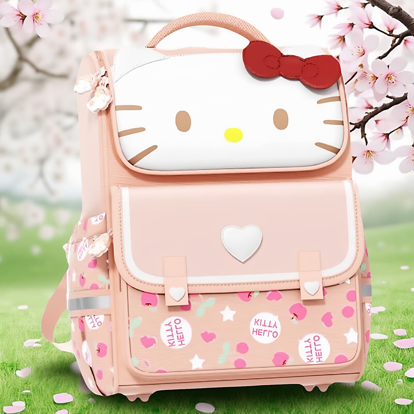 正版三丽鸥helloKitty小学生书包双肩背包减负护脊超轻便高颜值kt