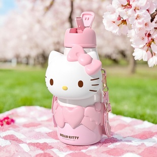 三丽鸥helloKitty联名保温水杯吸管316不锈钢大容量高颜值可爱女