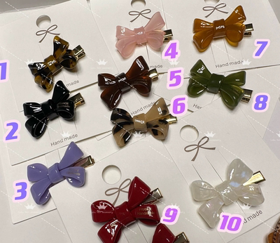 鸭嘴夹蝴蝶结新款边夹韩款热卖满29.9包邮除偏远10元/个