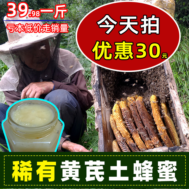 甘肃黄芪党参百花蜜蜂蜜无添加