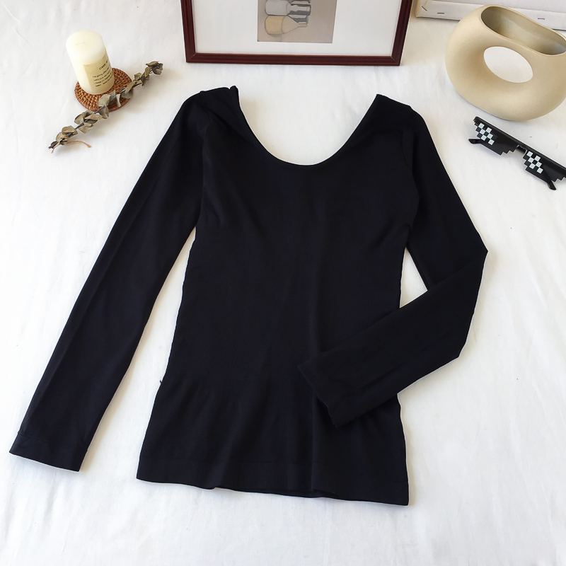 Real price real price autumn and winter all kinds of slim fitting thermal underwear thickened Plush long sleeve bottoming shirt top woman