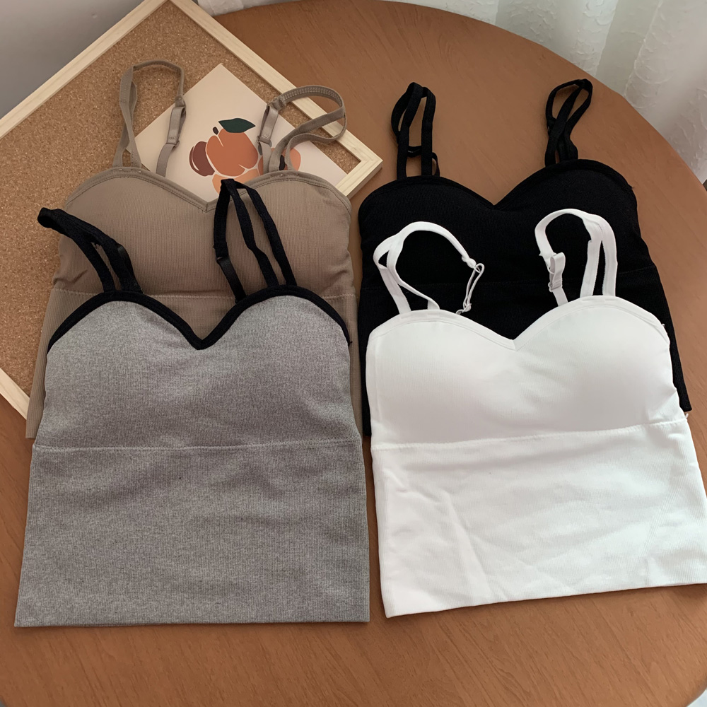 Real shot real price Korean new bra with bottom strap vest, slim commuter jacket