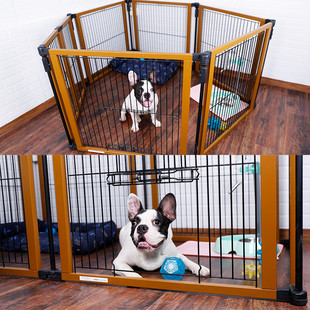 休普木质围栏宠物小中大型狗狗隔离泰迪金毛实木狗窝狗笼栅栏室内
