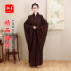 海青居士服男女同款 不透明禅服皈依青衣咖啡色禅修服僧服男春夏秋