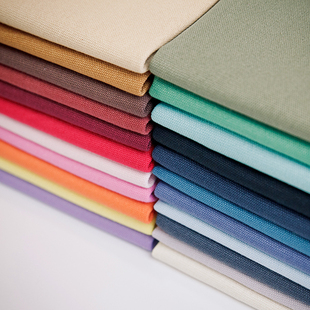 筱布叮 新款优质12安纯色帆布全棉帆布 手工DIY布料 包包面料