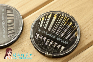 外贸手缝针 家用金尾针 筱布叮 进口缝衣针 手工DIY 盒针 圆盘针