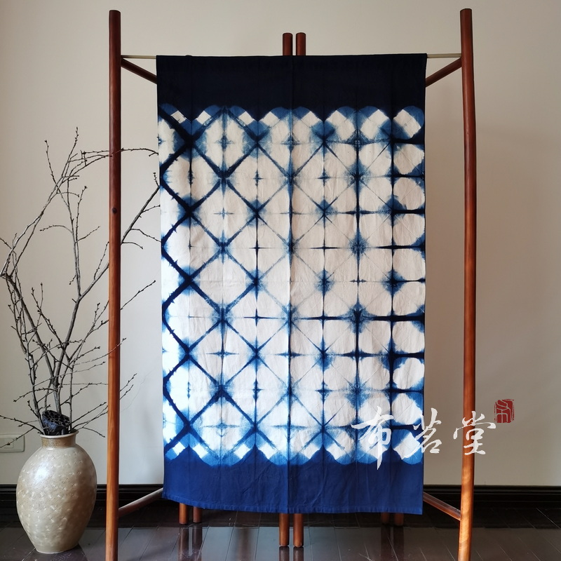 布茗堂合辑和风日式茶室挂帘蓝染