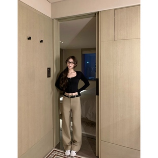 女2026夏季 两色百搭休闲裤 质感日常 韩版 显高显瘦直筒裤 新款 BBen