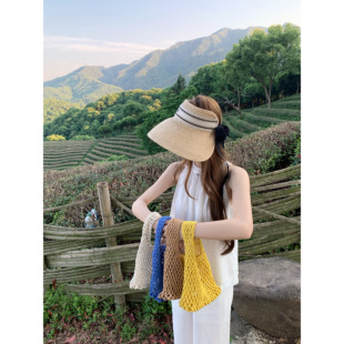 清仓特价 包包女百搭单肩海边度假沙滩包编织草编通勤托特包