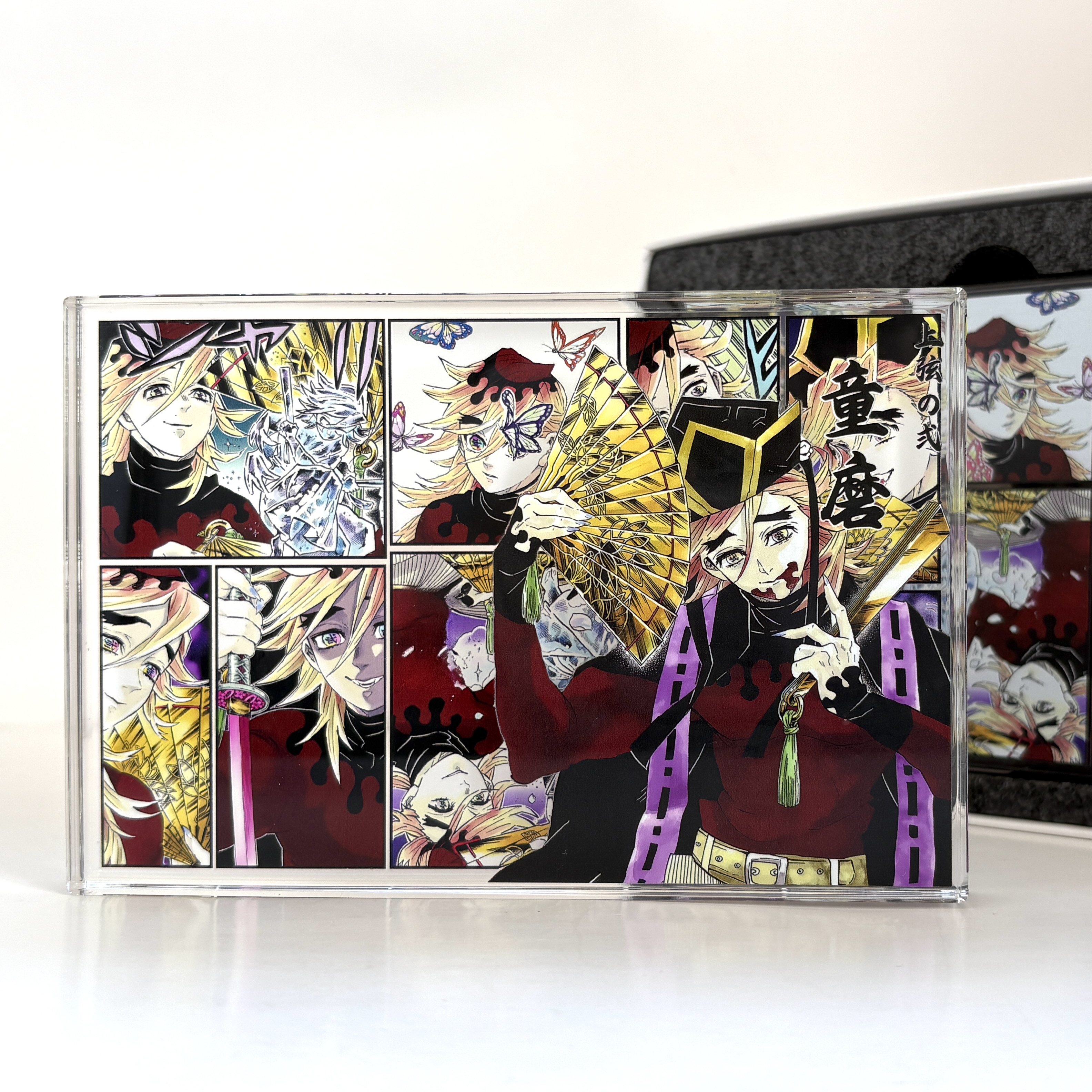 鬼灭之刃童磨高透进口亚克力砖生日砖谷子周边摆件