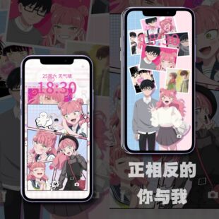 正相反的你与我动态实况+静态手机壁纸苹果 ios/安卓可用