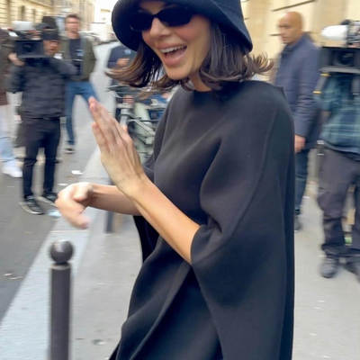 肯豆同款双面羊毛套头斗篷大衣潮