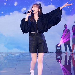 难哄章若楠王心凌同款黑色灯笼袖宽松拉链外套衬衫小个子pu皮裤女