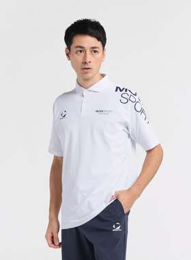 日本movesport高尔夫男装25夏防晒速干短袖POLO衫T恤男ST5SHSZ0MB
