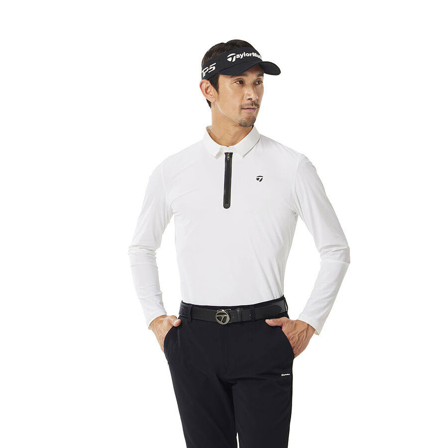 日本TaylorMade泰勒梅高尔夫男装25春秋速干长袖POLO衫T恤男UN960