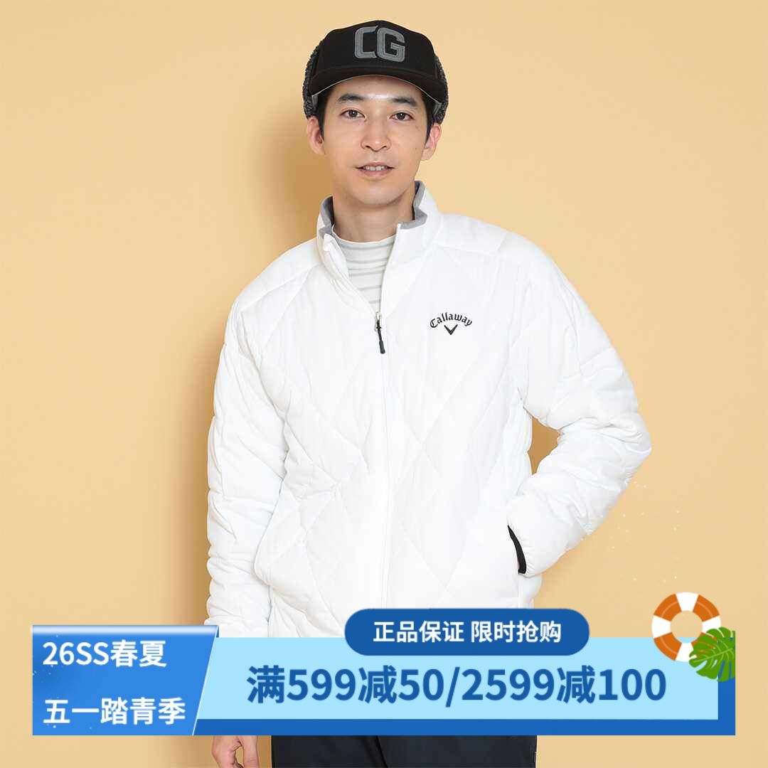 日本callaway卡拉威高尔夫男装24秋冬防风中棉夹克外套C24215104