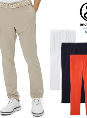 日本and per se高尔夫男装26春夏防泼水弹性golf长裤男AMS5026E1