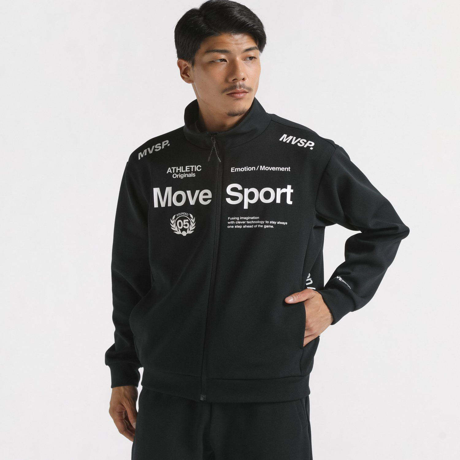 日本movesport高尔夫男装24春秋吸汗弹性立领夹克外套ST4FSWZ3XB