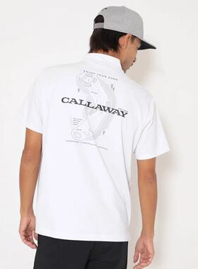 日本Callaway卡拉威高尔夫男装26春夏透气半高领短袖T恤C26134120