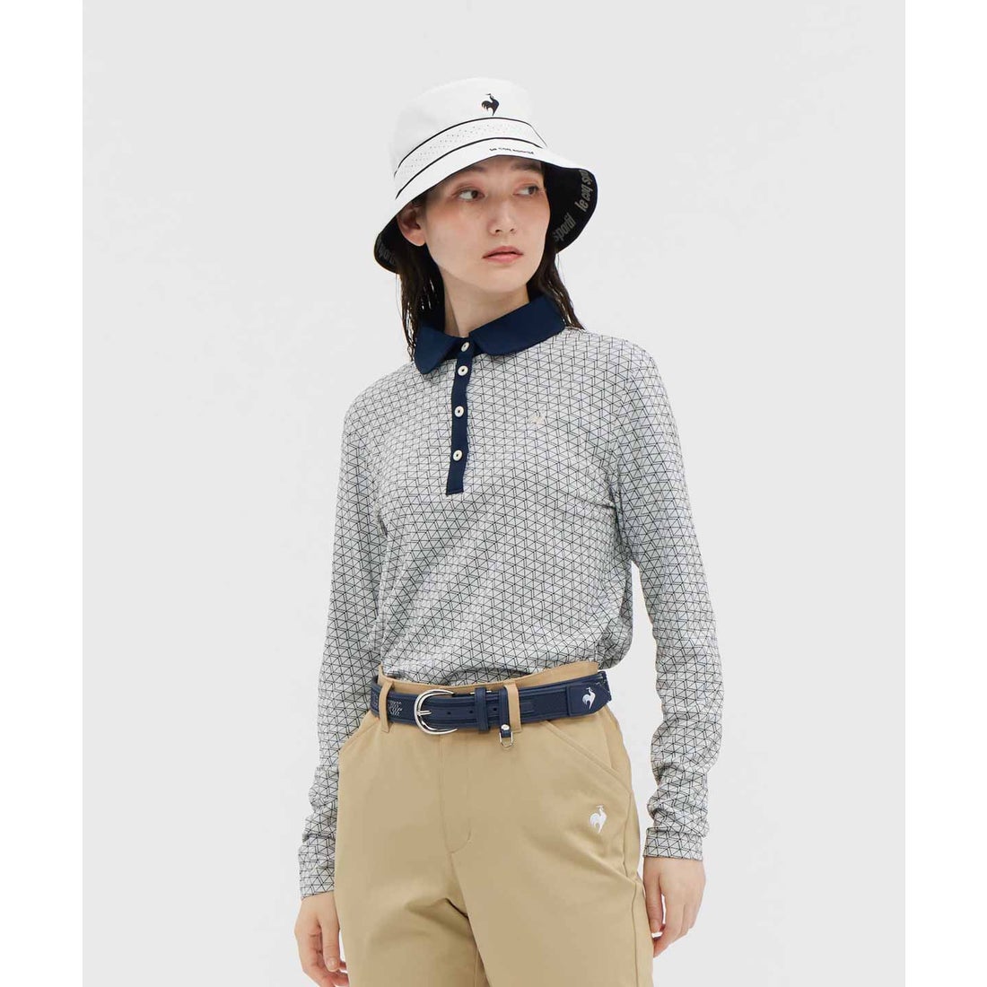 乐卡克高尔夫长袖POLO衫T恤速干