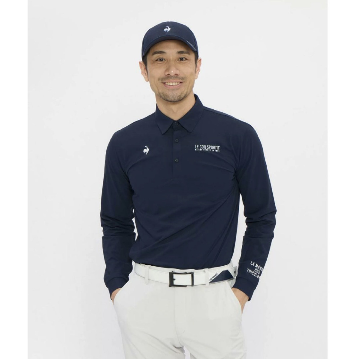 乐卡克高尔夫长袖polo衫速干