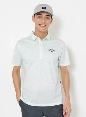 日本Callaway卡拉威高尔夫男装26春夏速干短袖POLO衫T恤C26134125