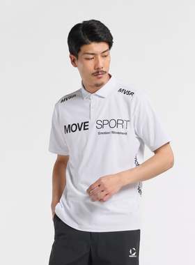 日本movesport高尔夫男装25夏防晒速干短袖POLO衫T恤男ST5SHSZ1MB