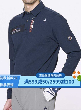 日本Le Coq公鸡高尔夫男装24秋季乐卡克速干长袖POLO衫LG4FLS00M