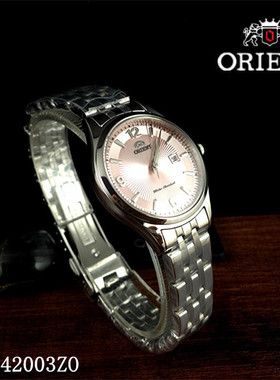 日本Orient/东方双狮手表 女表石英表正品超薄女士日历SSZ42003ZO