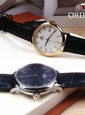 日本原装Orient/东方双狮机械男表 全自动手表皮带日历ACOE03S10B