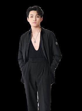 精选BOBO夏季新款男生拉丁舞服男士G国标舞拉丁舞练功服背心训练