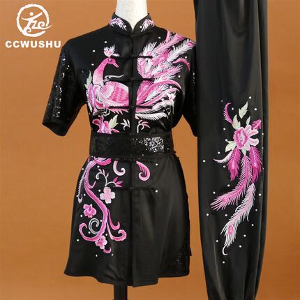 精选太极a拳服武术练功服男中国风儿童表演服比赛服竞赛服夏季太