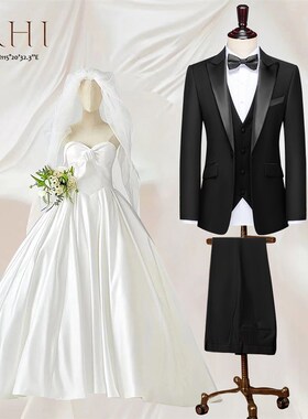 新选ARHI婚礼西装店塔士多晚礼服新郎结婚西装男套装宴.会正装西