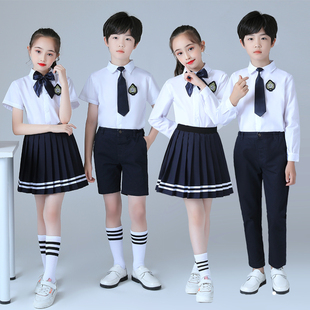 新品中小学生大合唱演出服六一节男女童I口才表演礼服儿童诗歌朗