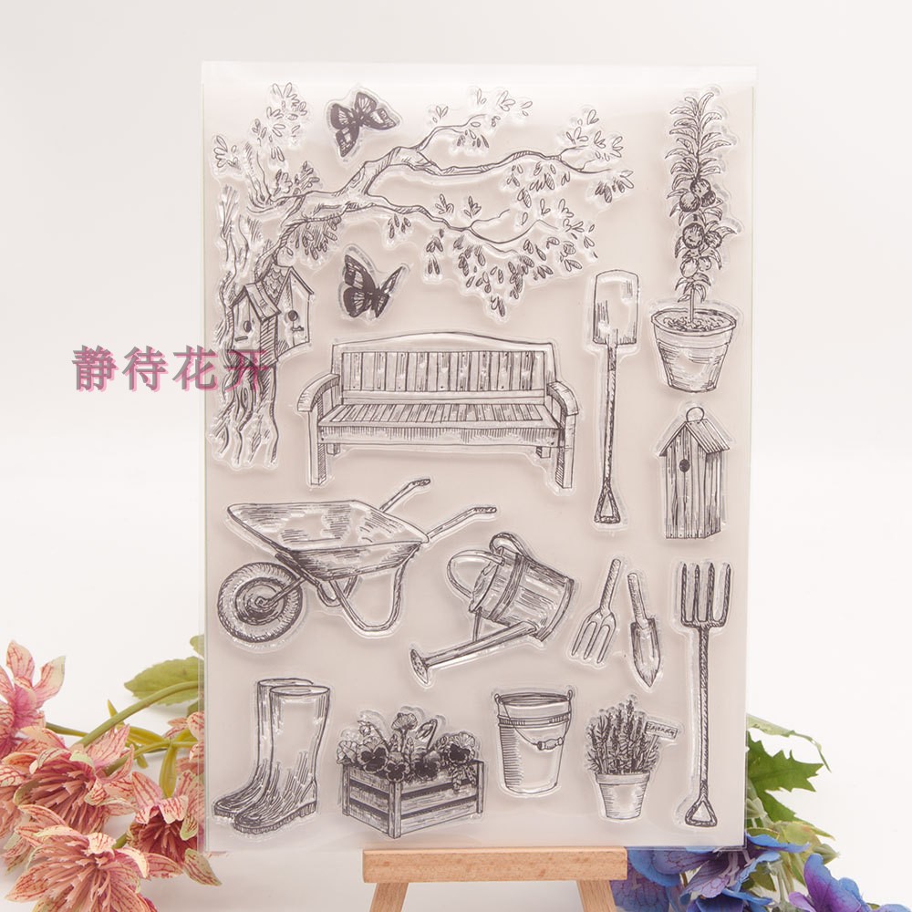 透明印章 DIY 手账scrapbook剪贴本成品章图章 T1925