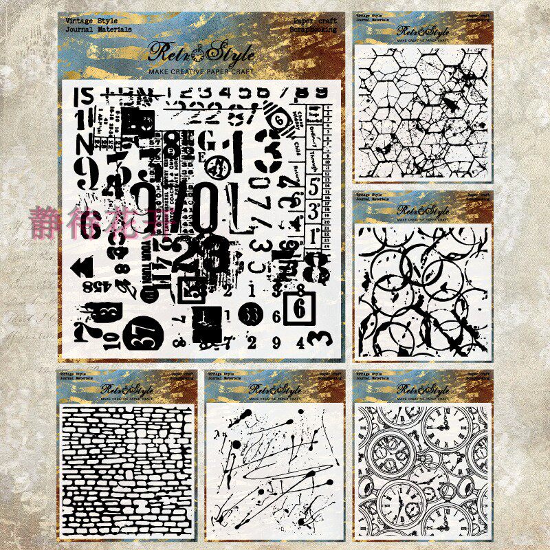 透明印章 scrapbook DIY相册卡片手帐橡皮章成品章图章复古