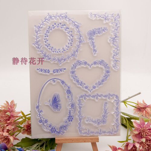 透明印章 DIY 手账scrapbook剪贴本成品章图章 T1944