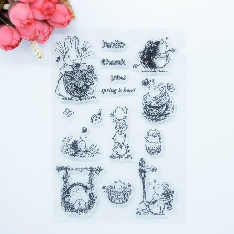 透明印章 scrapbook DIY相册卡片手帐橡皮章成品章图章