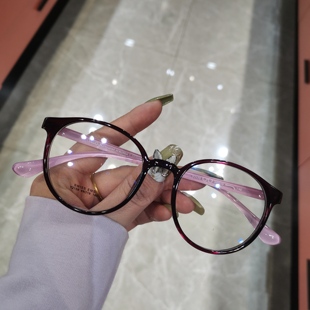 韩国出品超轻TR眼镜框超轻时尚 圆框配镜小脸显瘦防蓝光玛莎尼2159
