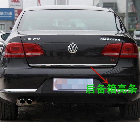 新迈腾b7l后备箱亮条后尾箱盖亮条装饰条