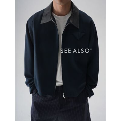 超精纺奢品丝光新贵绵羊毛夹克男