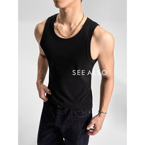 弹力棉休闲男女同款百搭健身背心