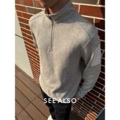 黑标限定系列 SEE ALSO 半拉链户外运动健身基础毛呢保暖卫衣男