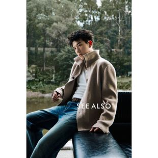 绵羊毛手工牛皮扣老钱新贵立领加厚毛衣外套 黑标旗舰 SEE ALSO