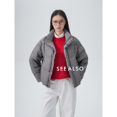 秋冬大上新 SEE ALSO 90白鸭绒轻盈立领新贵户外保暖拉链羽绒服