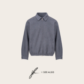 JH联名 SEE ALSO 超精纺100%绵羊毛老钱风新贵哈灵顿夹克外套