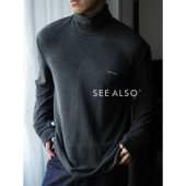 row风膨体绒 龙骨秋冬保暖长袖 细腻柔软男士 SEEALSO 高领打底衫