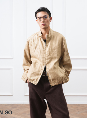 SEE ALSO 『100%亚麻夹克』老钱干部舒适商务休闲夹克外套LD4293