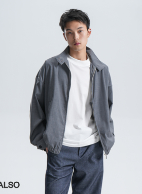 『现货』SEE ALSO超精纺绵羊毛哈灵顿夹克夏季轻薄新贵钱外套087