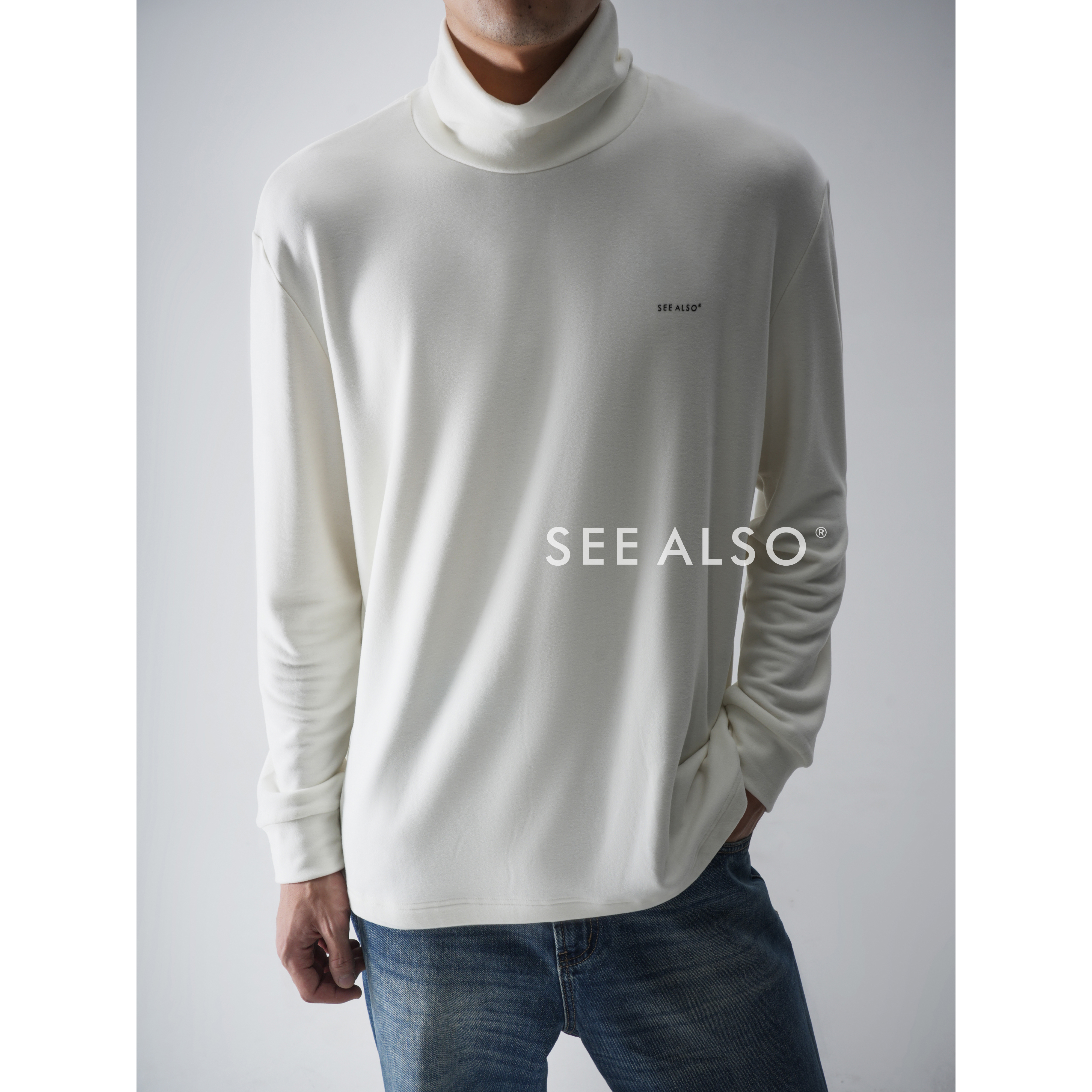 SEEALSO 『row风膨体绒』龙骨秋冬保暖长袖细腻柔软打底衫